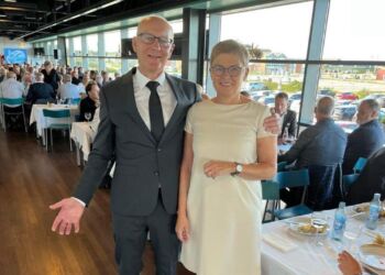 Peter Christensen sammen med fru Anette. Foto: niels Chr. Jakobsen.