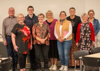Nyt menighedsråd i Hirtshals Sogn er øverst fra venstre: Bjarne Skands, Philip Aaen, Inger Marie Sejrskild, Conni Eriksen, Dorrit Holm 
Nederst fra venstre: Charlotte Vinther, Anna Marie Christensen, Gry Nielsen og Brita Skands.