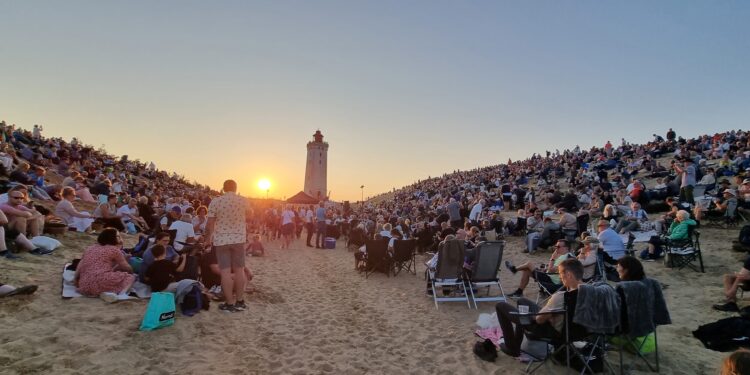 Sensommermagi ved Rubjerg Knude Fyr. Foto (arkiv): Privat.