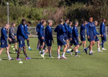 Træningen er intensiveret frem mod næste kamp mod Hillerød Fodbold. Foto: Vendsyssel FF.