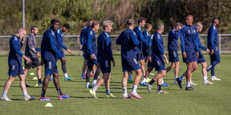 Træningen er intensiveret frem mod næste kamp mod Hillerød Fodbold. Foto: Vendsyssel FF.
