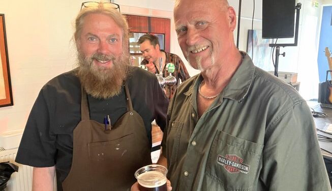 Åge og Per er klar til en ny omgang Harley Days Nordjylland i Tversted. Arkivfoto: Palle W. Nielsen