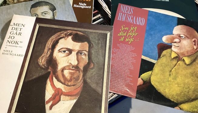 Hausgaards plader solgte godt på pladebasaren på vendelboens 80 års fødselsdag. foto: Palle W. Nielsen