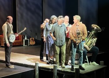 Direktør og instruktør Rolf Heim i arbejde på Vendsyssel Teater. Foto: Palle W: Nielsen