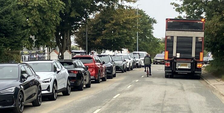 Der er rimelig god plads til alle i dag på Tannisbugtvej i Tversted. Foto: Palle W: Nielsen