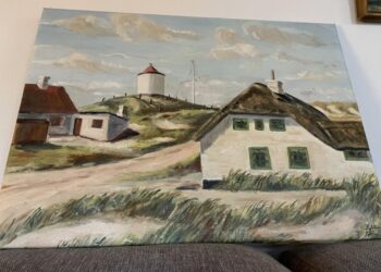 Motivet er fra Løkken - men hvornår? og hvem er maleren Leif Nielsen?