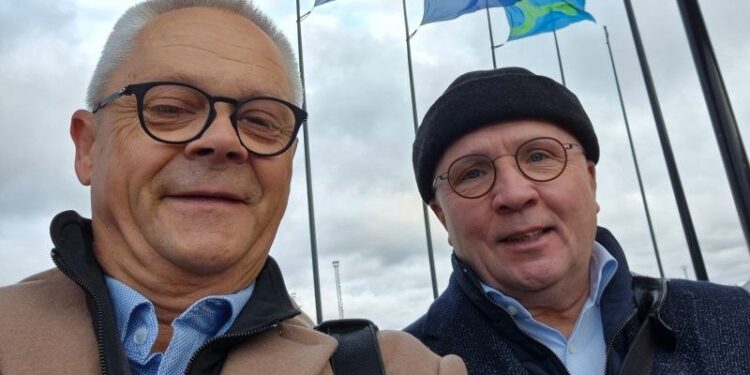 Steen Harding Hintze og Ole  Rom Andersen. Foto: Privat.