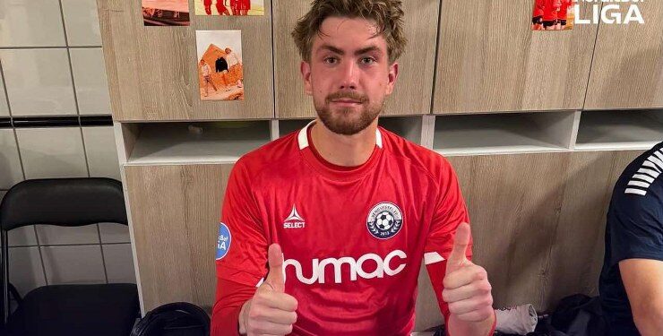 Klubbens svenske målmand Lasse Schultz sikrede Vendsyssel FF et point i Farum. Foto: VFF
