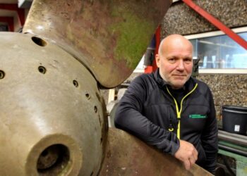 Daglig leder i Vestkajen Maskinværsted, Morten Mikkelsen, får ansvaret for at videreføre en del af tilbuddet til Hirtshals. Gård. Men så som en af ​​Vestkajen Maskinværksted. Foto Terje Engø.