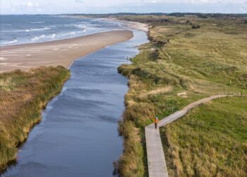 Uggerby Å ved udløbet i Tannisbugt. Foto: Henning Larsen.