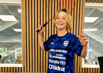 Unge Sille Terp spiller til daglig hos BMI Badminton.
