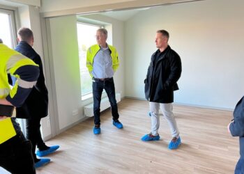 Afhående udvalgsformand Claus Mørkbak Højrup har fulgte byggeprocessen tæt hos Soldalhus.