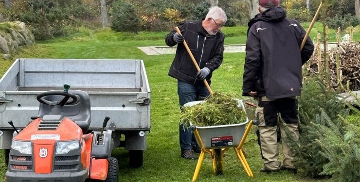 Plantageudvalget i aktion i Vendsyssel Plantage i Løkken. Privatfoto