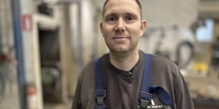 Smeden Jens Nørmark. Foto: Hans-Christian Lauritzen.