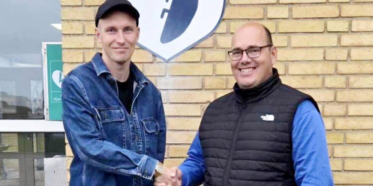 Bestyrelsesmedlem Martin Eriksen (tv) og Kenneth Kjærsgaard. Foto (arkiv): HB.