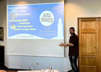 Mads Halle Bruun fortalte om Artic Marley. Foto: Niels Chr. Jakobsen.