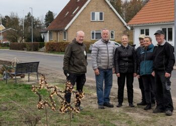 Byens frivillige sørger for den rette julestemning i Mosbjerg.