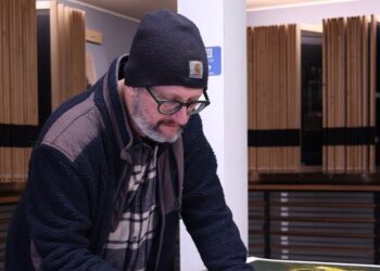 Morten Schelde på Grafisk Værksted.