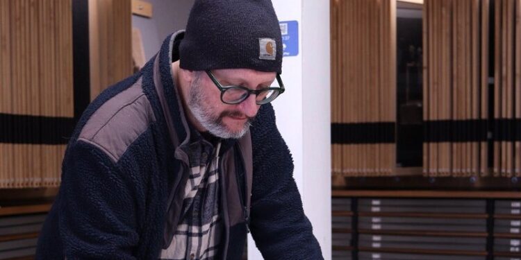 Morten Schelde på Grafisk Værksted.