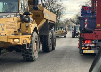 Pladsen er begrænset i perioder i denne tid på Vandværksvej i Hjørring. Foto: Palle W. Nielsen