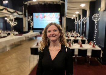 Betina D. Jensen i teatersalen på Vendelbohus. Foto (arkiv): Palle W. Nielsen