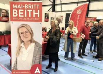 Mai-Britt Beith fik vist sig frem som borgmesterkandidat på Hjørring Messen 2024. Foto: Palle W. Nielsen