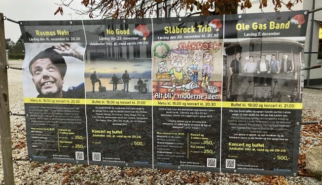 Fire stærke koncerter i streg på Restaurant Tannishus i Tversted. Foto: Palle W. Nielsen