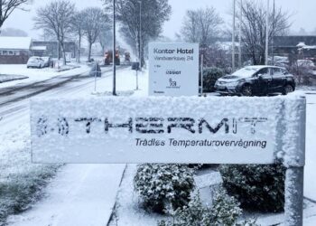 Der arbejdes med fjernvarme her ved Vandværksvej i Hjørring. Foto: Palle W. Nielsen