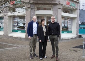 Kristian Rask, Joan Gade og Christian Ejstrup er klar til et travlt 2025. Privatfoto