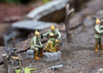 Et diorama er en detaljeret, tredimensional fremstilling af en scene. Privatfoto