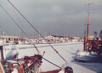 Isvinter i Hirtshals Havn. Foto: HG-Klubben.