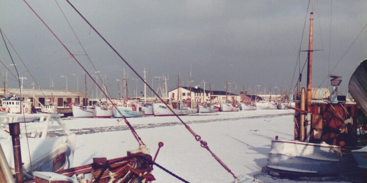 Isvinter i Hirtshals Havn. Foto: HG-Klubben.