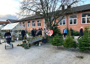 Tversted Skole danner den første weekend i december ramme om årets store julemarked. Arkivfoto: Palle W. Nielsen