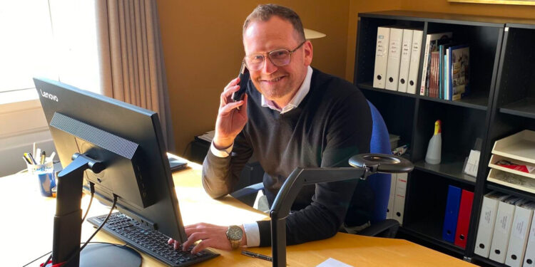 Direktør Michael Vendelbo har grund til glæde hos Erhverv Hjørring.