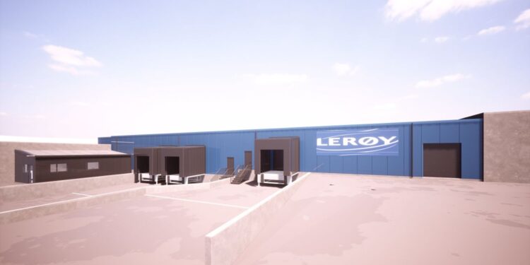 Nybyggeri hos Lerøy Seafood Hirtshals A/S. Foto: A/S Trigon.