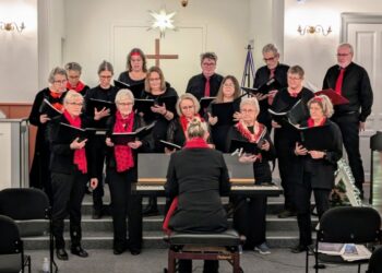 Bindslev Koret søger flere medlemmer. Arkivfoto fra julekoncerten i Sindal Baptistkirke.
