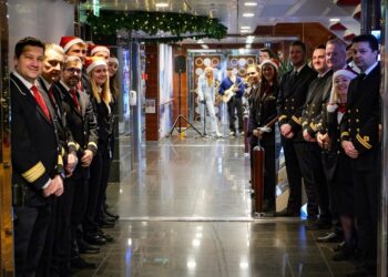 Hjertevarmende julefejring for dem, der har brug for det. Foto: Fjord Line.