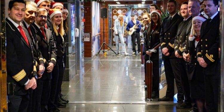 Hjertevarmende julefejring for dem, der har brug for det. Foto: Fjord Line.