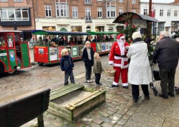 Lørdag er der afgang med Julekrumme og Krummetoget fra Springvandspladsen mellem klokken 11 og 13. Foto: Palle W. Nielsen