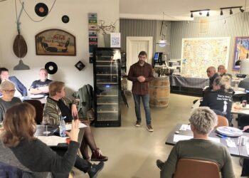 Mads Bruun Halle fortalte om vinterfestivalen Artic Marley. Foto: Palle W. Nielsen