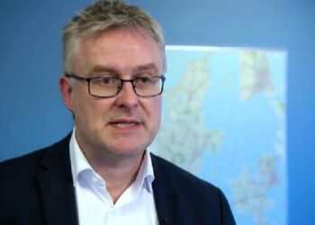 Fødevareminister Jacob Jensen (V). Foto: TV2 Nord.