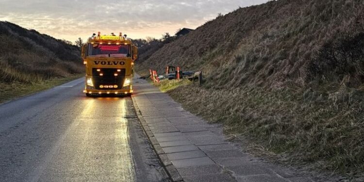 Entreprenør P. Johansen har lavet den nye trappe til Kanonudsigten. Foto: Arkiv.