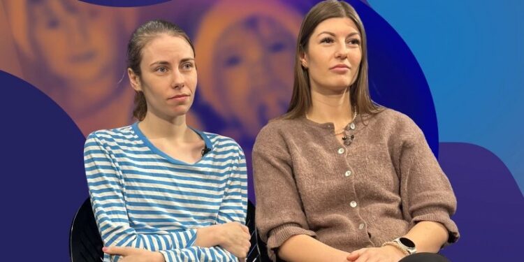 Nanna og Michelle Røge. Foto: TV2 Nord.
