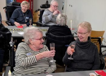 Venner af Soldalhus ønskede beboerne på Soldalhus Godt Nytår.