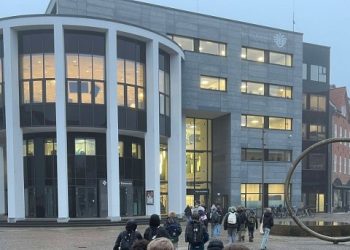 Rådhuset på Springvandspladsen i Hjørring. Foto (arkiv): Niels Skipper.