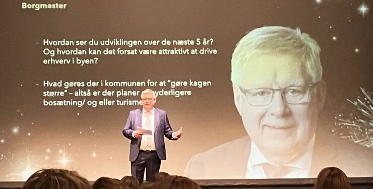 Borgmester Søren Smalbro (V) talte på Vendelbohus også om enighed og sammenhold. Foto: Palle W. Nielsen