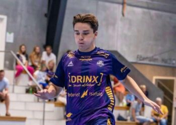 Mathias Toft i kamp for HFK. Foto: Jacob Strandeng.