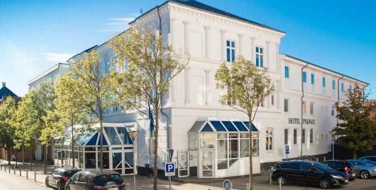 Det flotte, traditionsrige og familie-ejede Hotel Phønix midt i Hjørring. Pressefoto