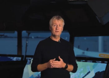 Kasrten Mølgaard ses her om bord på HG 333 Isafold. Foto: Arkiv.