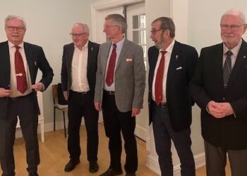Fra venstre: Svend Ravn, Per Martensen, Henning Hatt, Jens Erik Bonné og Flemming Søgaard.
